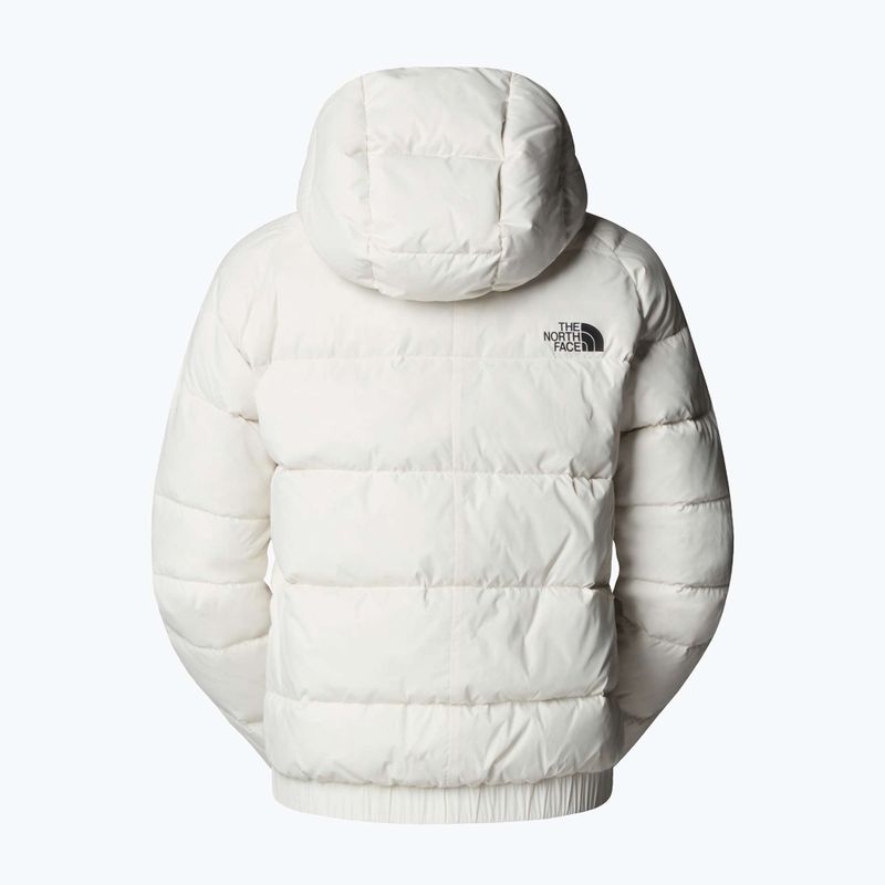 Women's down jacket The North Face Hyalite Down Hoodie white dune 3