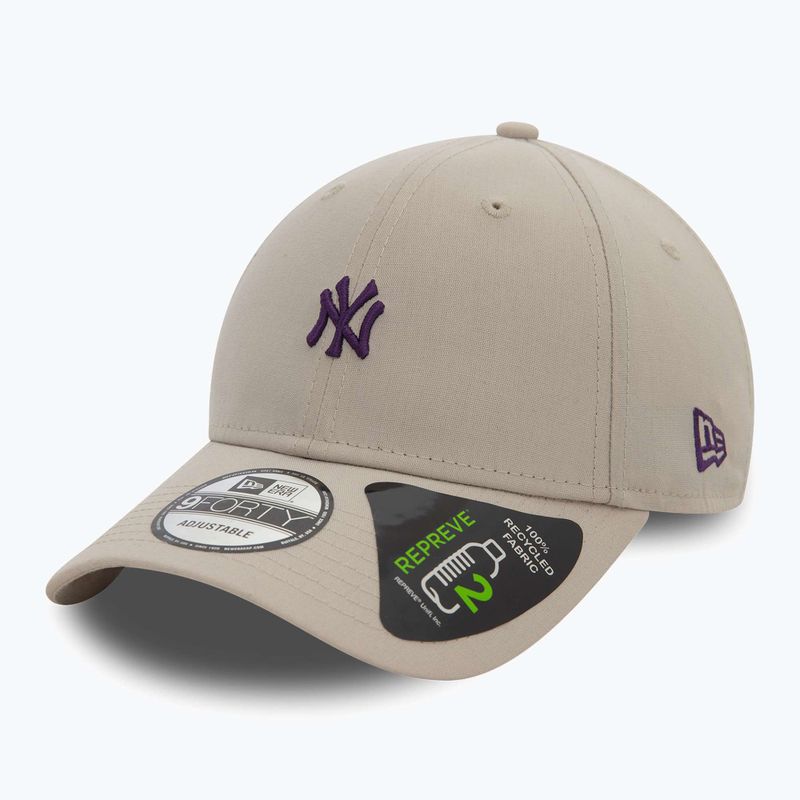 New Era Repreve Mini Logo 9FORTY New York Yankees baseball cap light beige 2