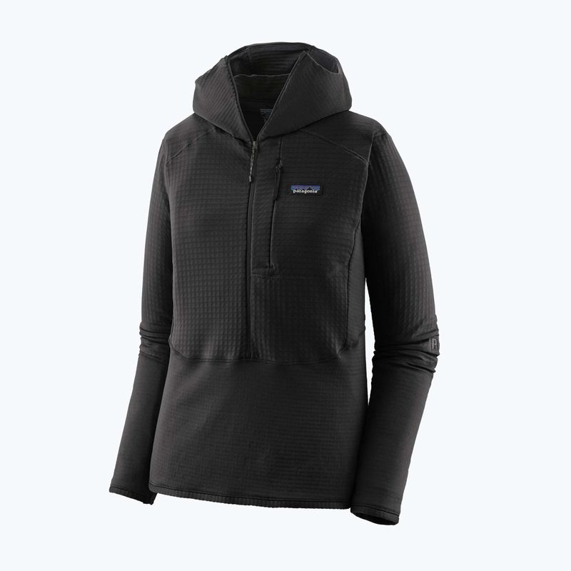 Women's softshell jacket Patagonia R1 Hybrid Pullover Hoody black 3