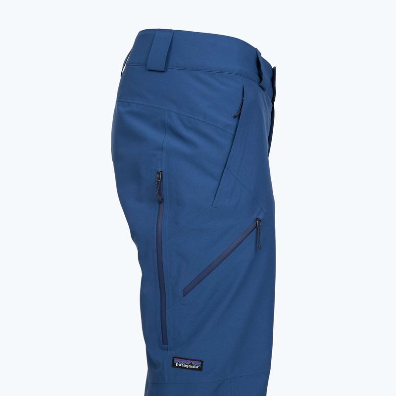 Men's ski trousers Patagonia Insulated Powder Town clement blue 3