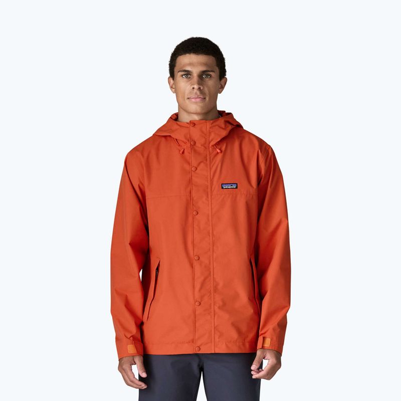 Men's rain jacket Patagonia Outdoor Everyday Rain coal orange