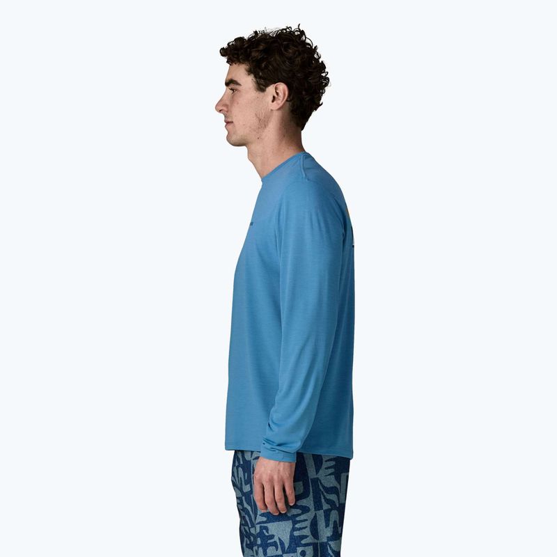 Men's longsleeve Patagonia Capilene Cool Daily - Boardshort Logo shore blue/light shore blue x-dye 4