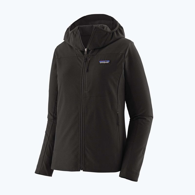 Women's softshell jacket Patagonia R1 CrossStrata Hoody black 5