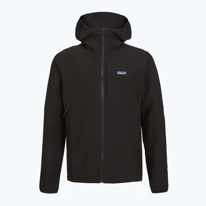 Men's softshell jacket Patagonia R1 TechFace Hoody black 2