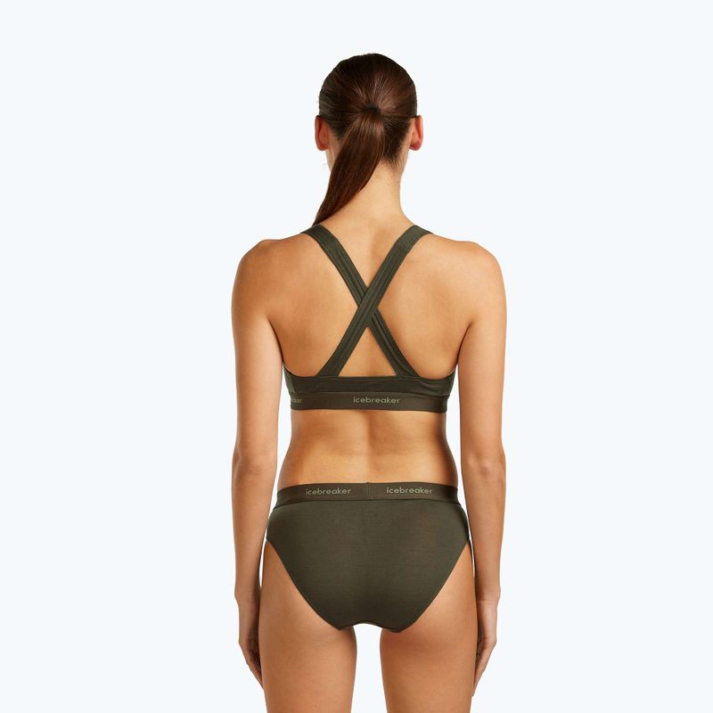Thermal bra icebreaker Merino 125 Cool-Lite Sprite Racerback dark loden 3