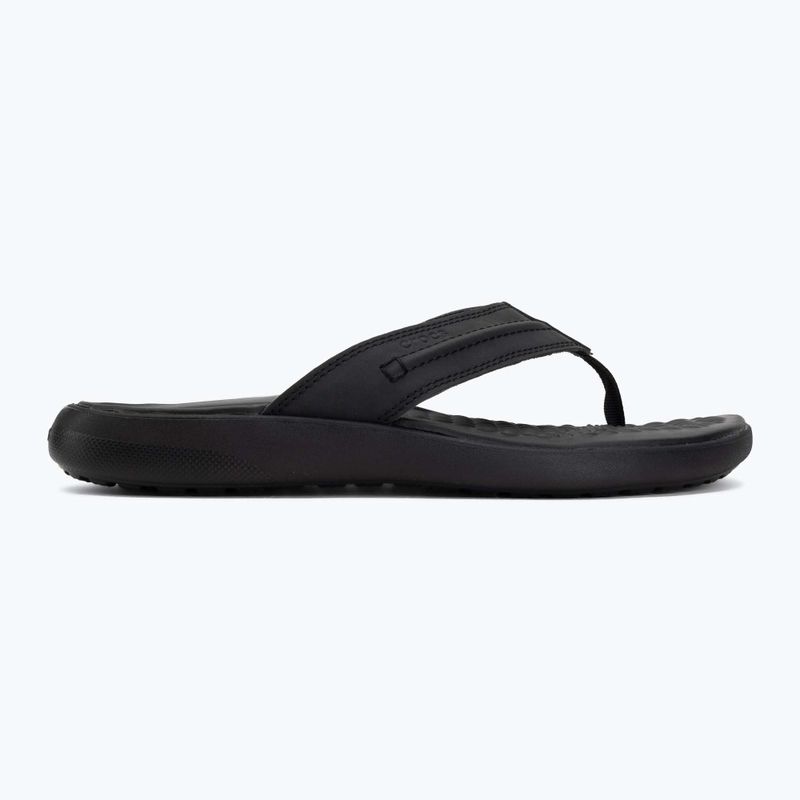 Flip-flops Crocs Yukon Vista II Leather black/black 2