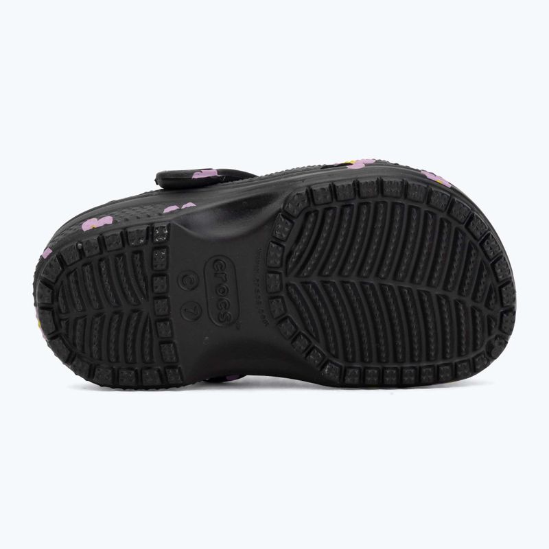 Children's slides Crocs Classic Flower 212671 black 5