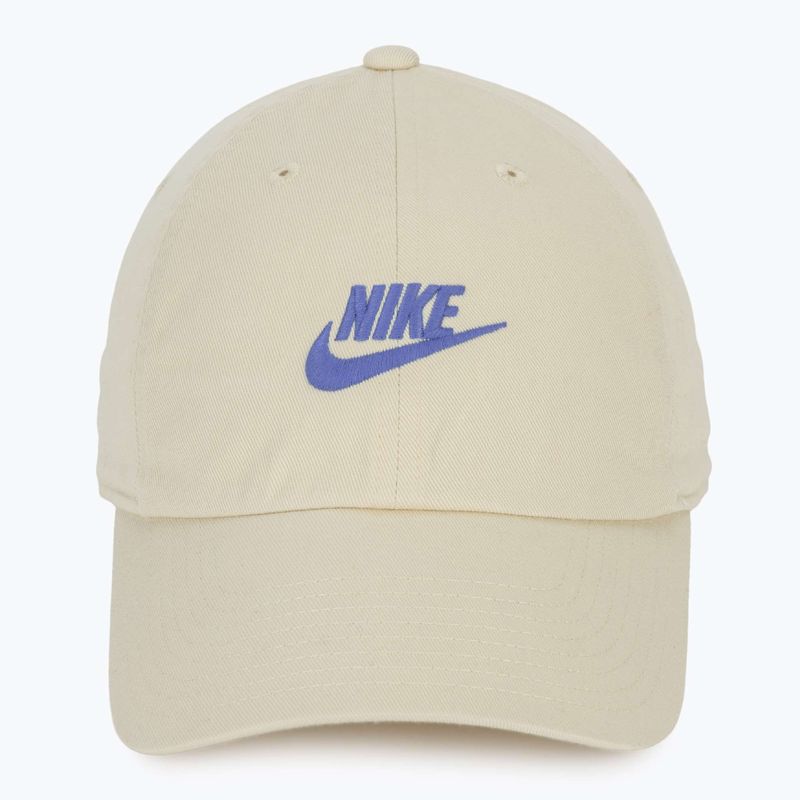 Baseball cap Nike Club Unstructured Futura Wash light khaki/sapphire 2