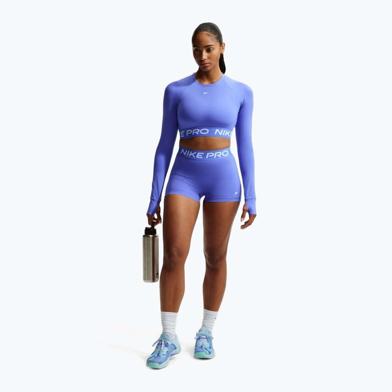 Women's shorts Nike Pro Mid-Rise Biker 3" sapphire/white 2