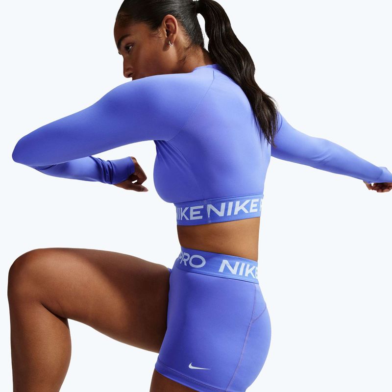 Women's shorts Nike Pro Mid-Rise Biker 3" sapphire/white 5