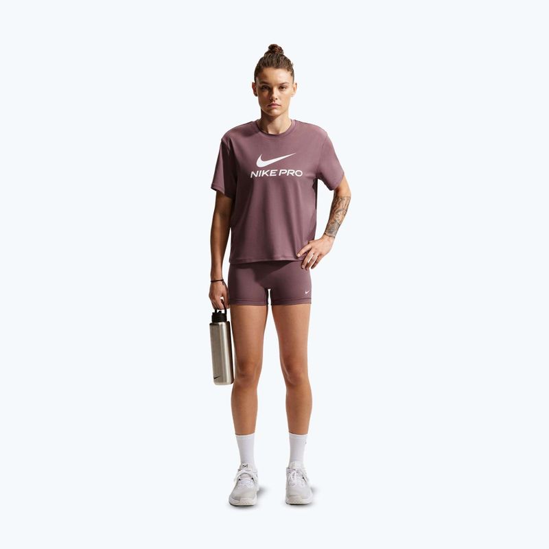 Women's shorts Nike Pro Mid-Rise Biker 3" tattoo/white 2