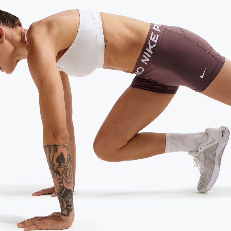 Women's shorts Nike Pro Mid-Rise Biker 3" tattoo/white 6