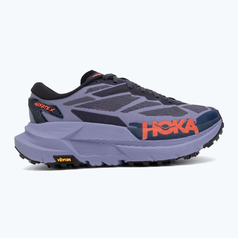 Women's running shoes HOKA Mafate X berry jam/squid ink 2