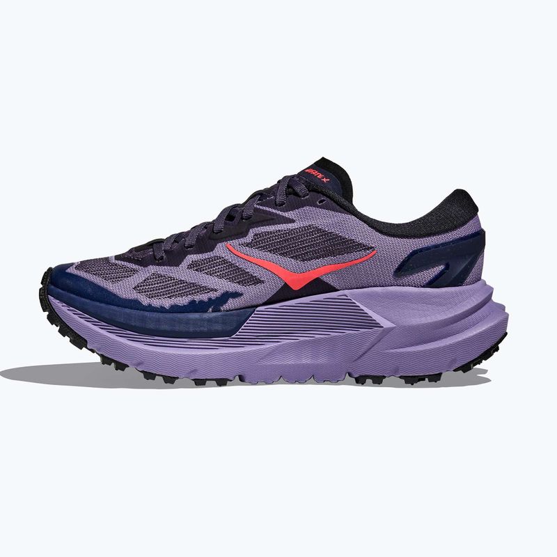 Women's running shoes HOKA Mafate X berry jam/squid ink 11