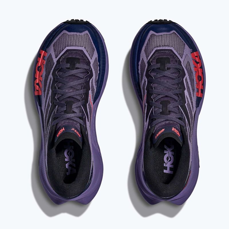 Women's running shoes HOKA Mafate X berry jam/squid ink 14