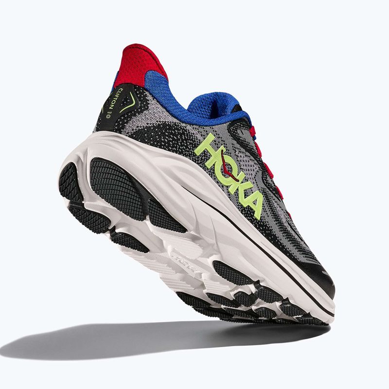 Children's running shoes HOKA Clifton 10 foggy grey/black 5