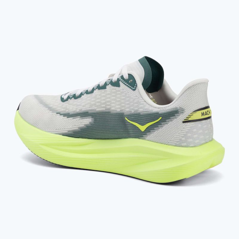 Women's running shoes HOKA Mach 7 frost/neon yuzu 3