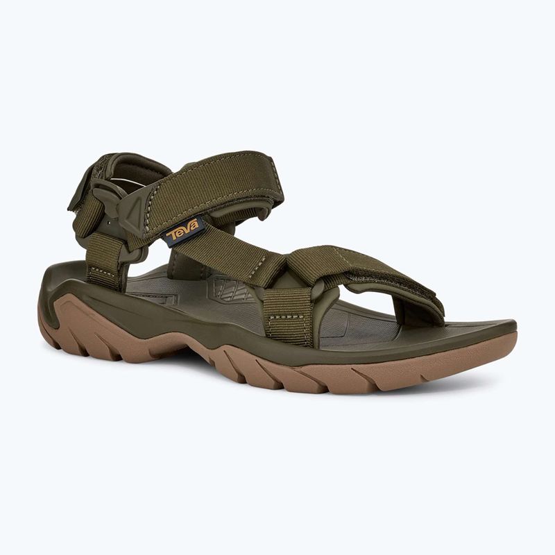 Men's sandals Teva Terra Fi 5 Universal dark olive/honey brown 8