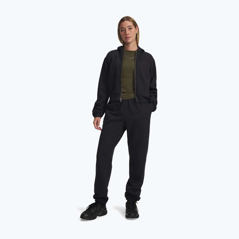 Women's training trousers Under Armour Icon Vida Fleece Jogger black/black 2