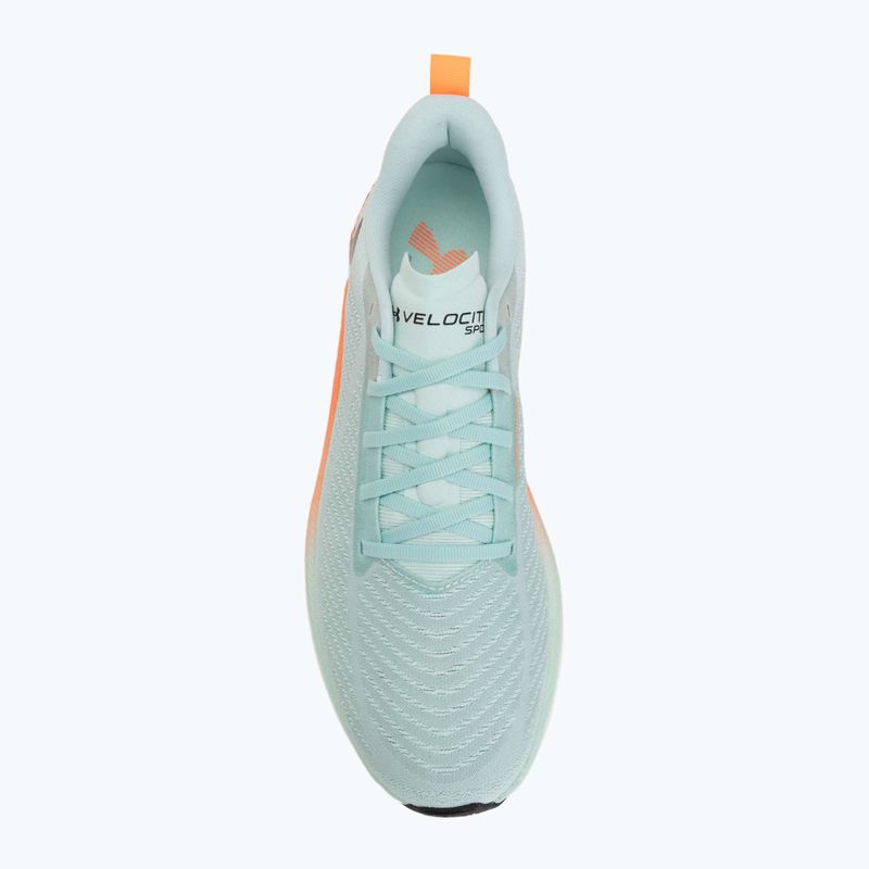Men's running shoes Under Armour Velociti SPD refresh mint/electric tangerine/mod gray 5