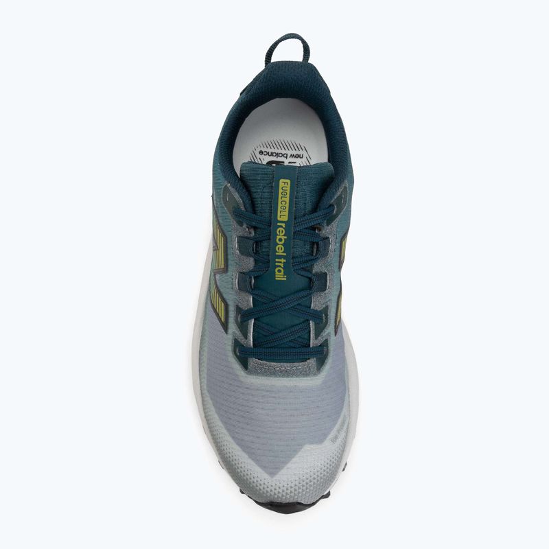 Men's running shoes New Balance Rebel Trail V1 medusa green/shadow grey 5