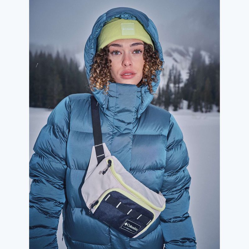 Women's down jacket Columbia Amaze Puff Hooded everblue high shine 18