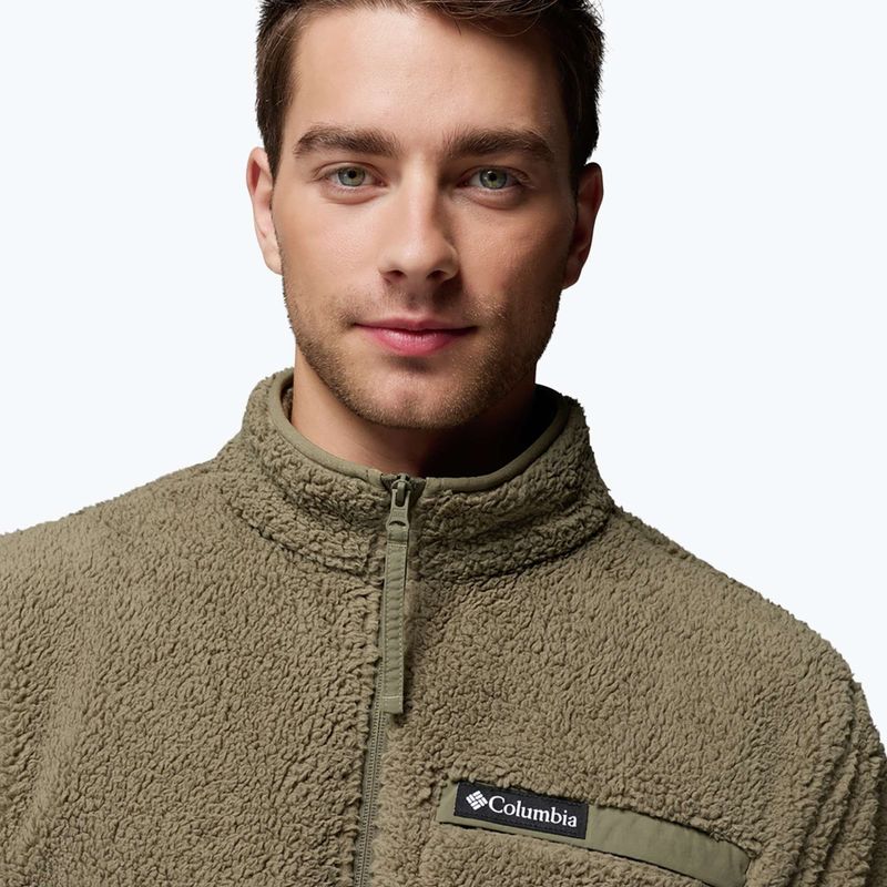 Men's sweatshirt Columbia Rugged Ridge High Pile Full Zip stone green 5