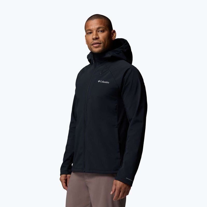 Men's softshell jacket Columbia Trailborne black 4
