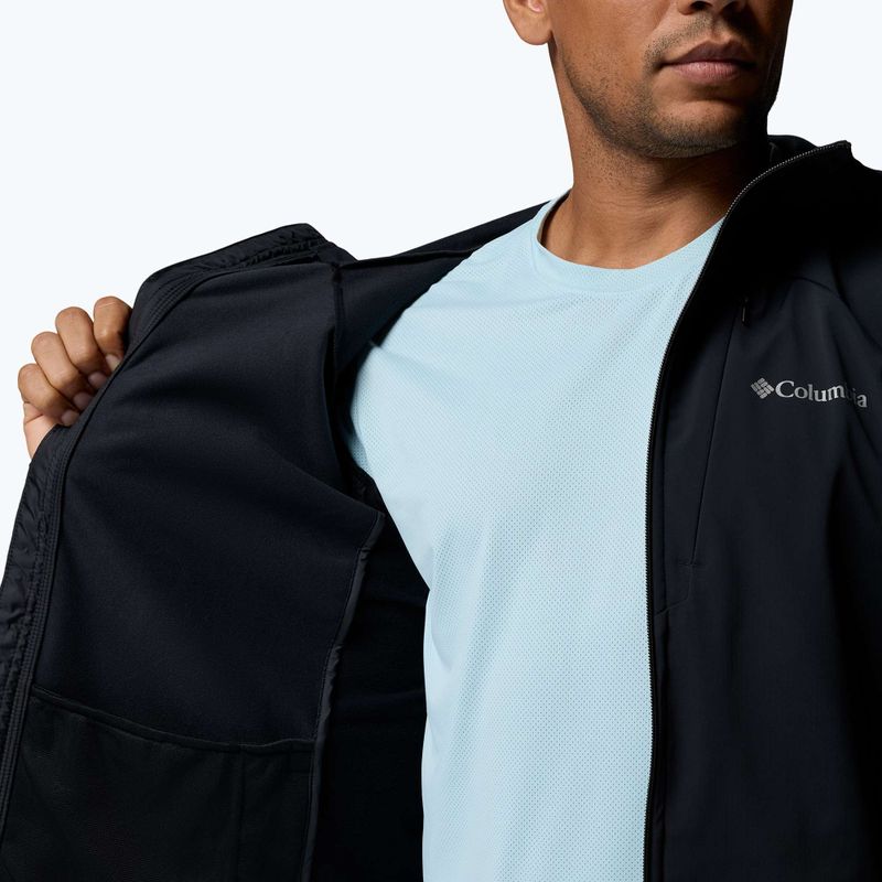 Men's softshell jacket Columbia Trailborne black 9