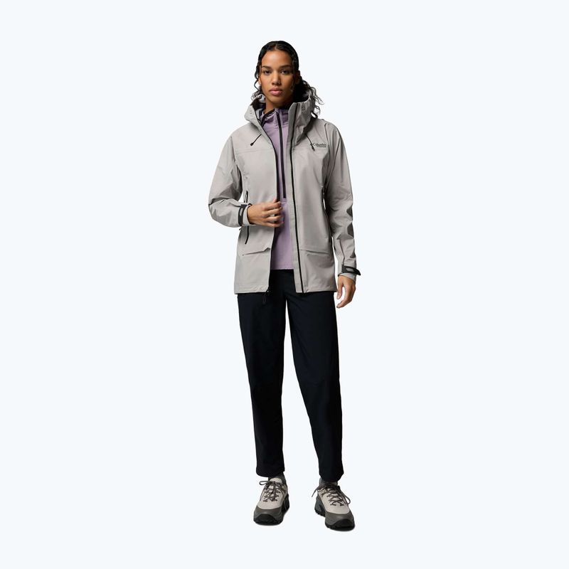 Women's softshell jacket Columbia Saudan Pro 3L flint grey 2