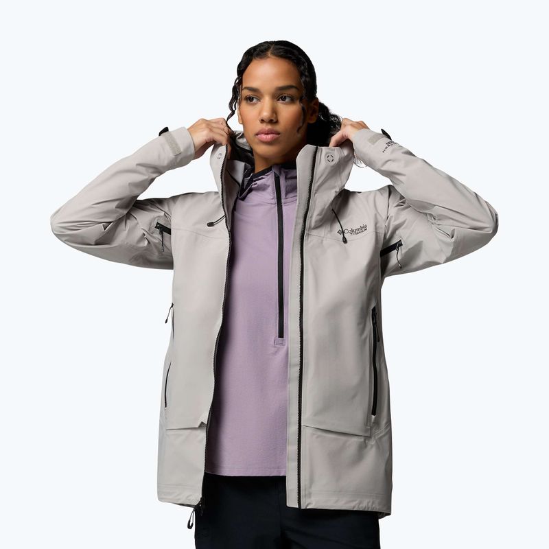 Women's softshell jacket Columbia Saudan Pro 3L flint grey 5