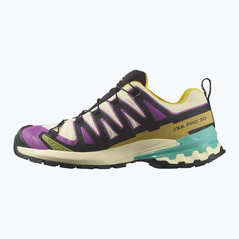 Women's running shoes Salomon XA PRO 3D V9 GTX transparent yellow/black/waterfall 9