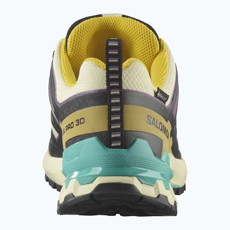 Women's running shoes Salomon XA PRO 3D V9 GTX transparent yellow/black/waterfall 10