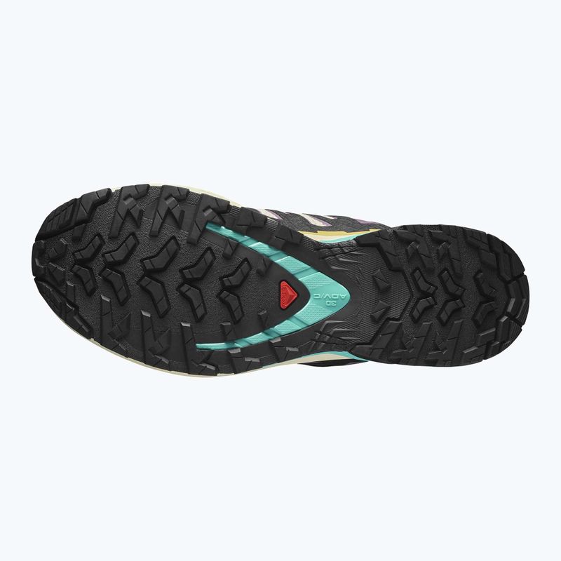 Women's running shoes Salomon XA PRO 3D V9 GTX transparent yellow/black/waterfall 11