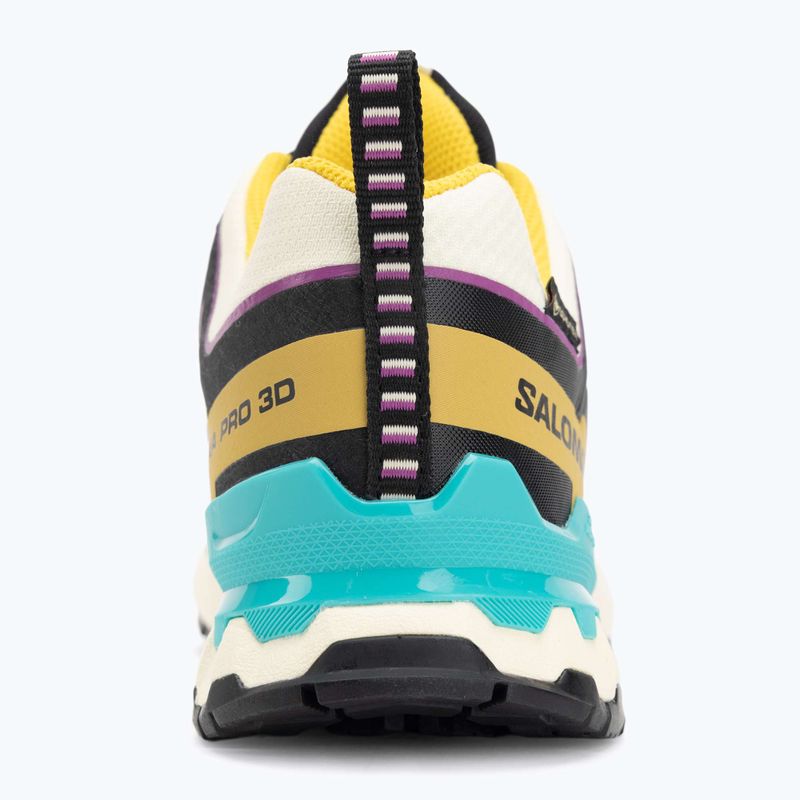 Women's running shoes Salomon XA PRO 3D V9 GTX transparent yellow/black/waterfall 6