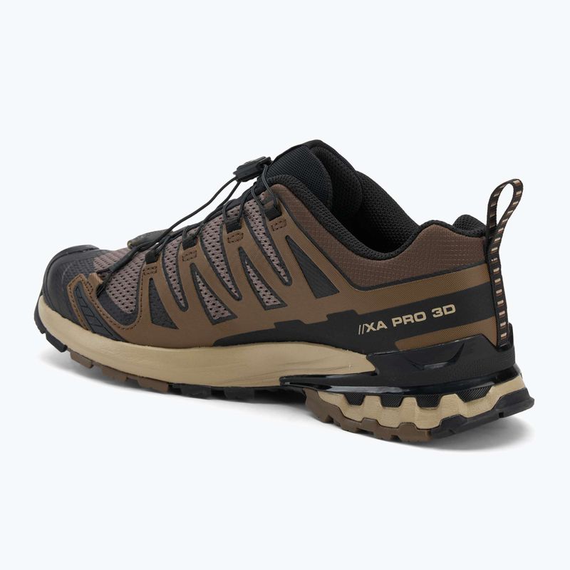 Men's running shoes Salomon XA Pro 3D V9 falcon/desert tan/black 3