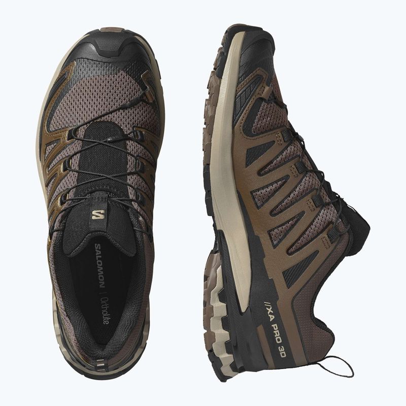 Men's running shoes Salomon XA Pro 3D V9 falcon/desert tan/black 8