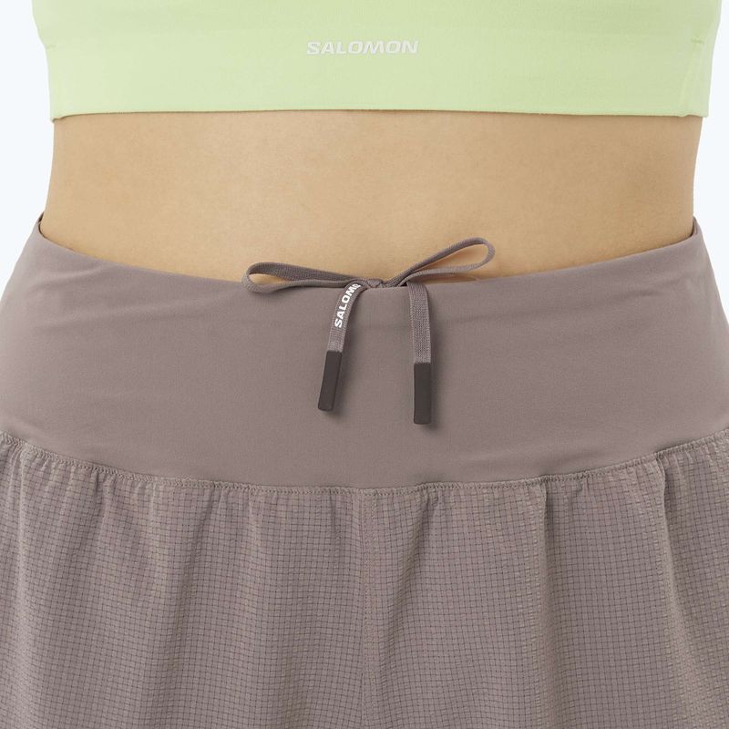 Women's running shorts Salomon Sense Aero Stow 4" iron 4