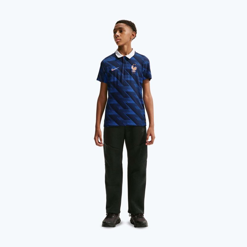 Children's football shirt Nike FFF 2026/27 Match Home game royal/metallic copper 5