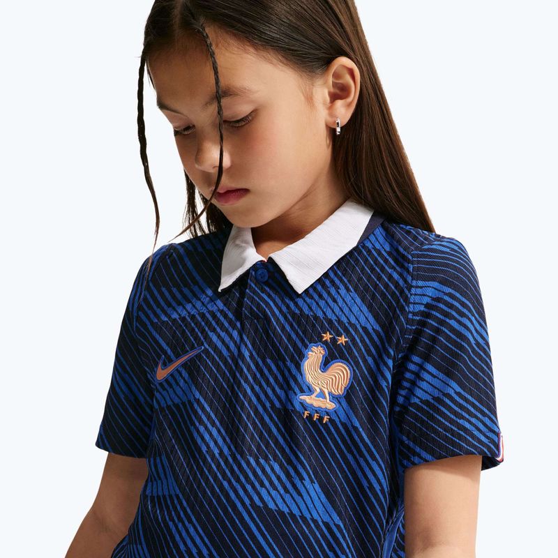Children's football shirt Nike FFF 2026/27 Match Home game royal/metallic copper 9