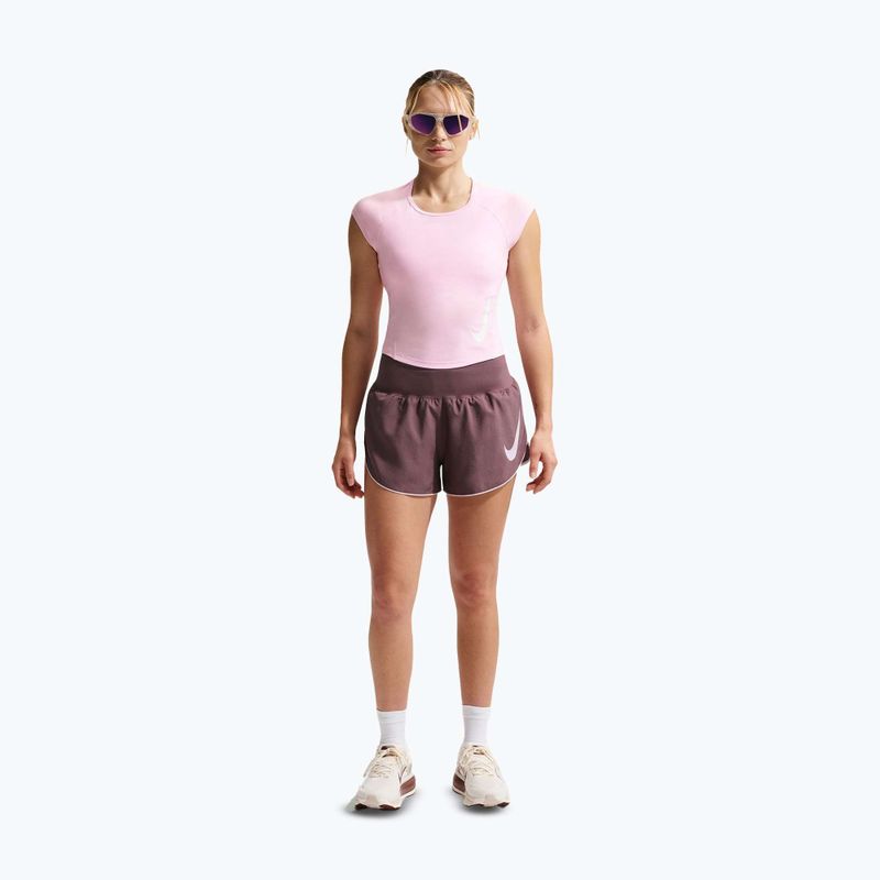 Women's running top Nike Swoosh Run Dri-Fit pink foam/photon dust/white 2