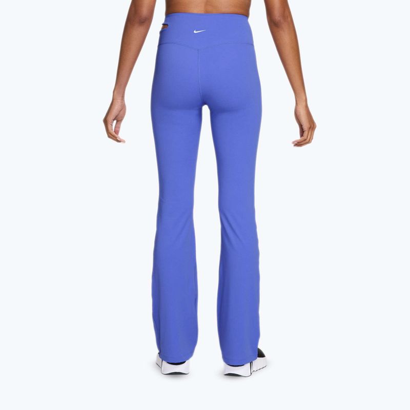 Women's training trousers Nike Zenvy High-Waisted Flared sapphire/white 2