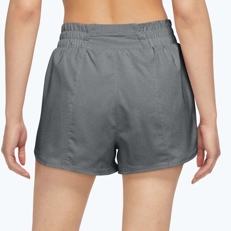 Women's shorts Nike One Dri-Fit High-Waisted 3" 2In1 smoke grey/heather/white 2
