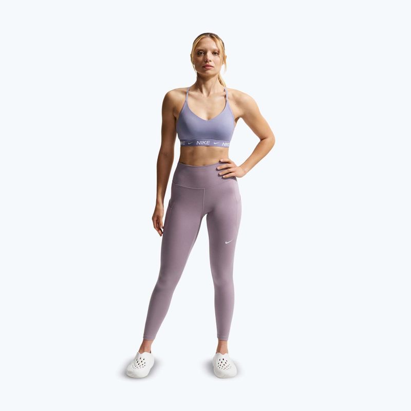 Women's training leggings Nike One High-Waisted 7/8 light violet ore/white 2