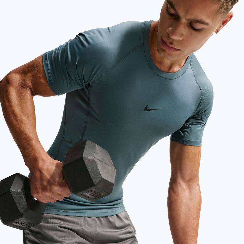 Men's training T-shirt Nike Pro Dri-Fit Tight Fitness mineral slate/black 6