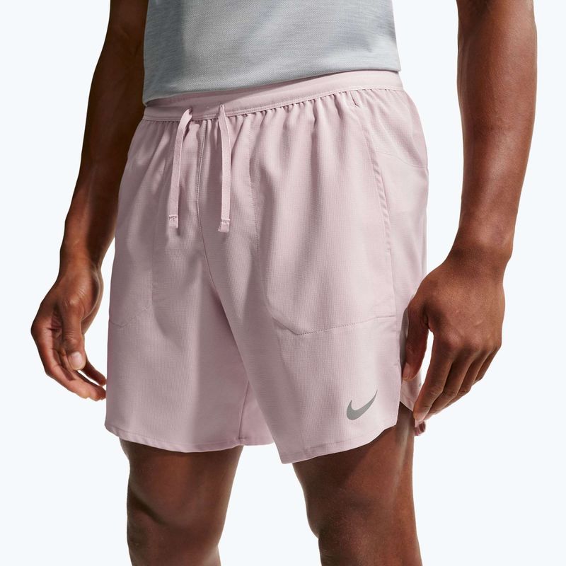 Men's running shorts Nike Stride Dri-Fit Brief-Lined 7" particle rose 5