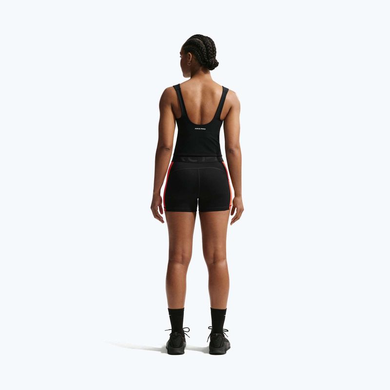 Women's training shirt Nike Pro Sculpt Medium Support Padded Tank black/white 3