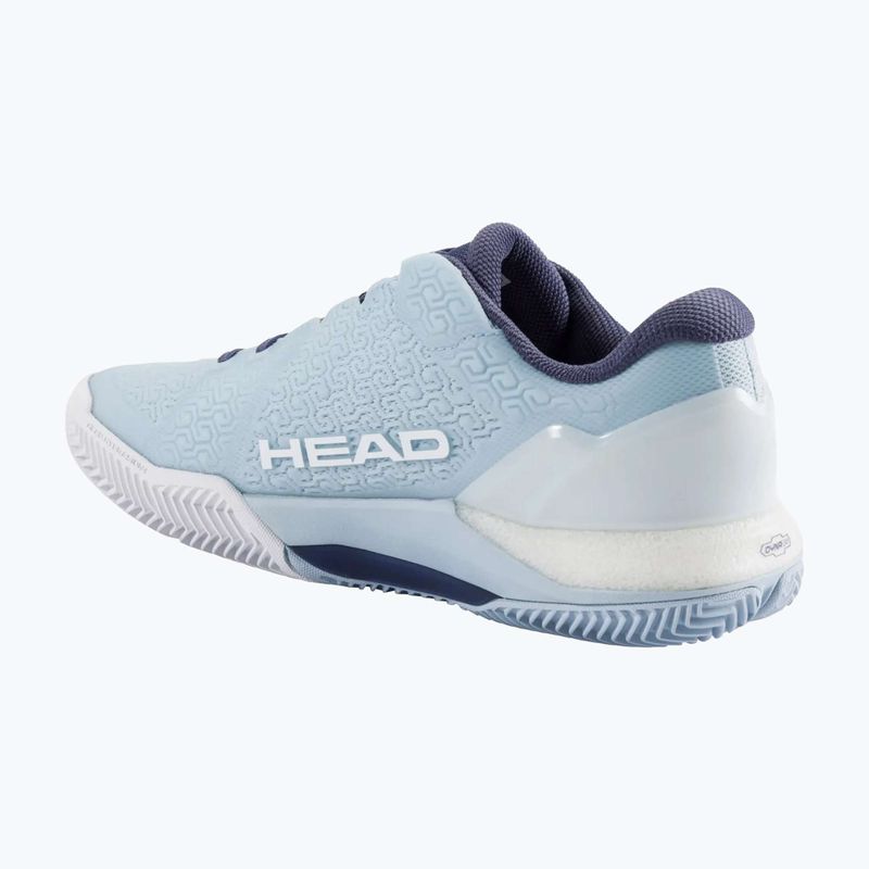 Women's tennis shoes HEAD Revolt Pro 5.0 Clay light blue/dark blue 9