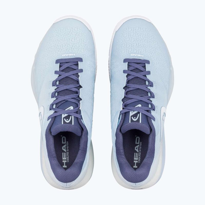 Women's tennis shoes HEAD Revolt Pro 5.0 Clay light blue/dark blue 11