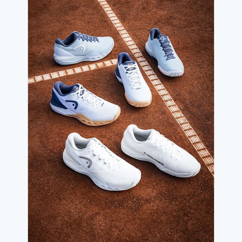 Women's tennis shoes HEAD Revolt Pro 5.0 Clay light blue/dark blue 12